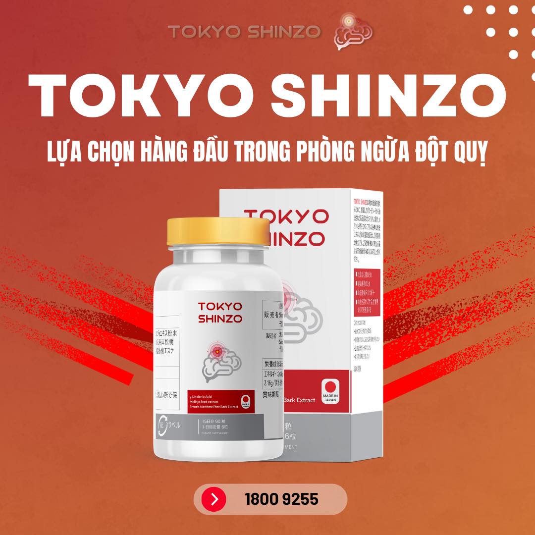 TPBVSK Tokyo Shinzo hỗ trợ kiểm soát mỡ máu, phòng ngừa đột quỵ, phục hồi sau tai biến