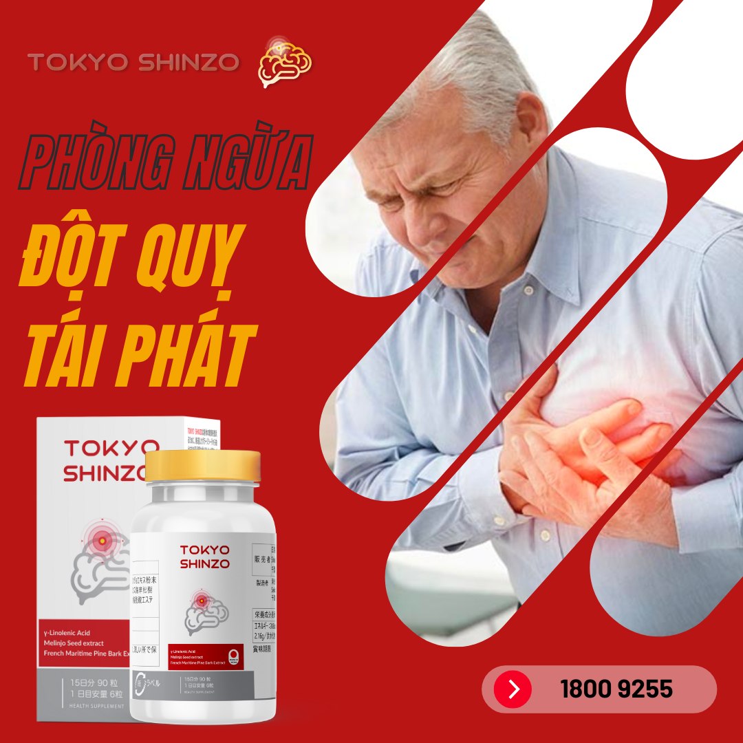 Nhồi máu não: Những điều cần biết để phòng trách TPBVSK Tokyo Shinzo hỗ trợ kiểm soát mỡ máu, phòng ngừa đột quỵ, phục hồi sau tai biến
